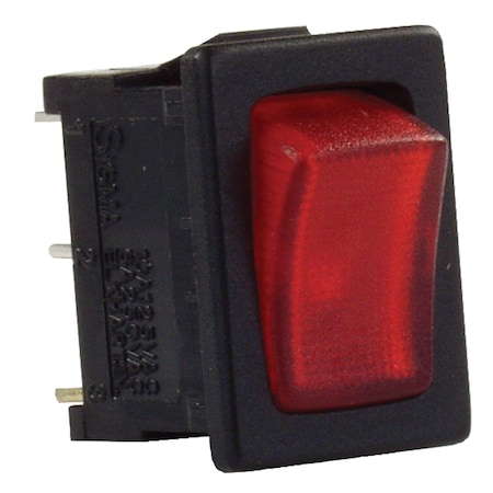 JR PRODUCTS JR Products 12765 Mini-Illuminated On/Off Switch - Red/Black 12765